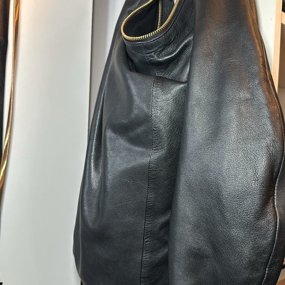 Anthropologie Slouchy Oversized Leather Tote - Picture 9 of 11